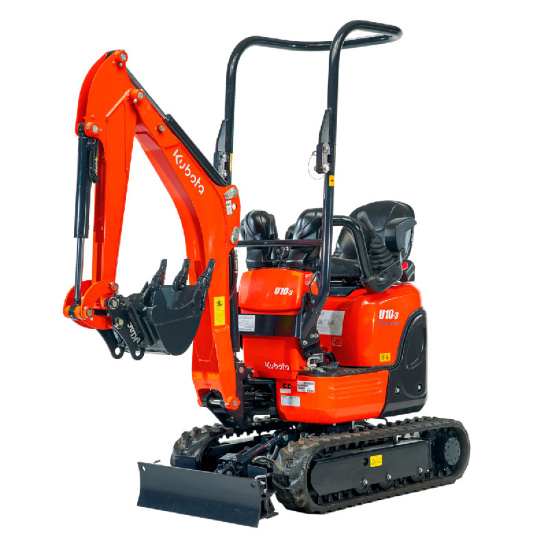 Alquiler Mini Excavadora 1200 Kg de cadenas incluye 3 cazos